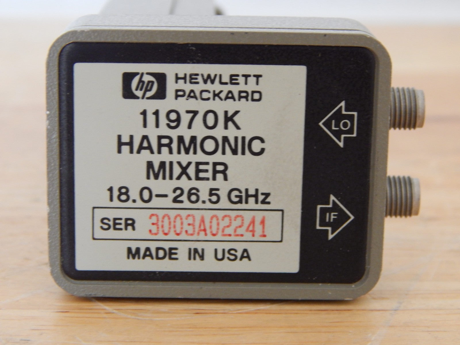 Keysight/HP 11970K Waveguide Harmonic Mixer 18 - 26.5 GHz Keysight/HP 11970K Waveguide Harmonic Mixer 18 - 26.5 GHz